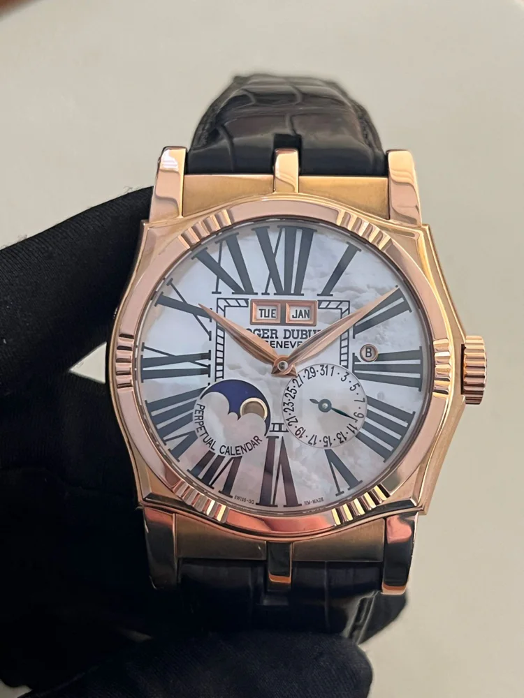 Roger Dubuis Sympathie MOP Perpetual Calendar 44mm Rose Gold